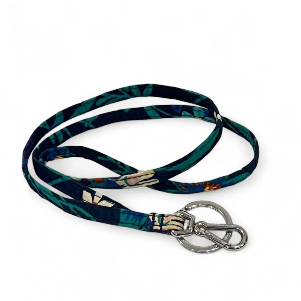 Vera Bradley Navy Floral Lanyard